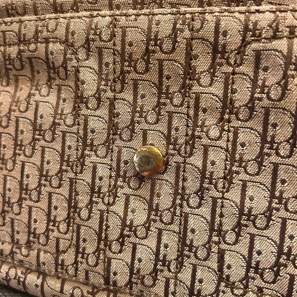 Christian Dior Brown Monogrammed Street Chic Bag Tan Leather pre-owned - Picture 8 of 13